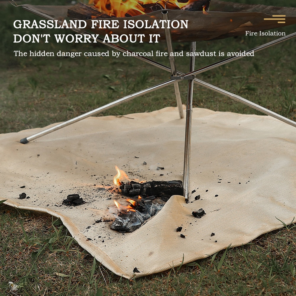 Fireproof Mat for Outdoor Patio and Deck Fire Pit