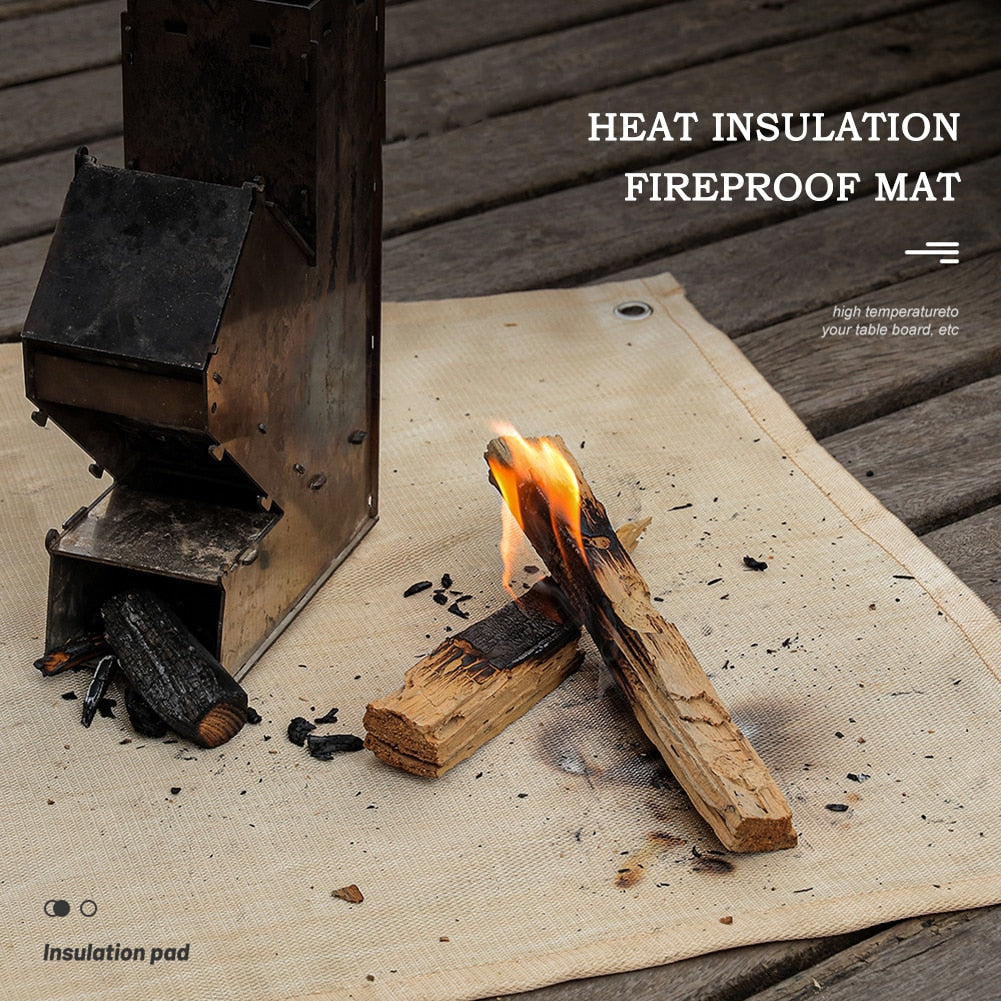 Fireproof Mat for Outdoor Patio and Deck Fire Pit